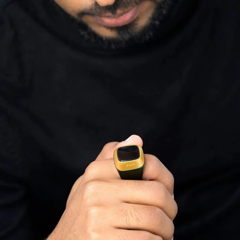 İhvan Online Ihvan Online Adhan Reading Digital Ring Prayer Beads Zikirmatik - Green