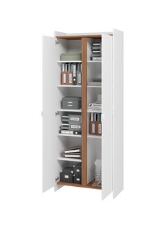 Home Box Multipurpose Cabinet - Mdp 15Mm Color White/Nutbrown 35 x 70.5 x 180.5 cm  - Image 2