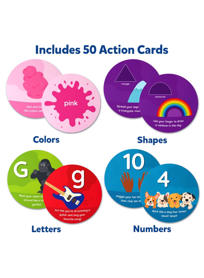 Skillmatics Flash Cards for Toddlers - Jump & Learn Letters, Numbers, Shapes & Colours, Preschool Learning, Travel Toys, Gifts for Kids Ages 2, 3, 4, 5 - Image 2