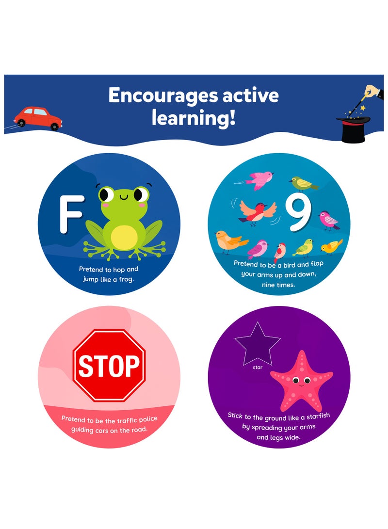 Skillmatics Flash Cards for Toddlers - Jump & Learn Letters, Numbers, Shapes & Colours, Preschool Learning, Travel Toys, Gifts for Kids Ages 2, 3, 4, 5 - Image 3