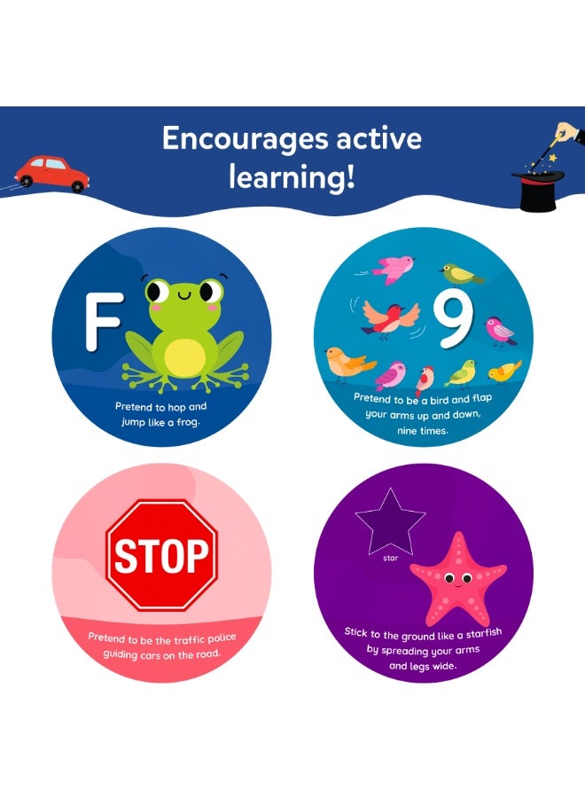 Skillmatics Flash Cards for Toddlers - Jump & Learn Letters, Numbers, Shapes & Colours, Preschool Learning, Travel Toys, Gifts for Kids Ages 2, 3, 4, 5 - Image 3