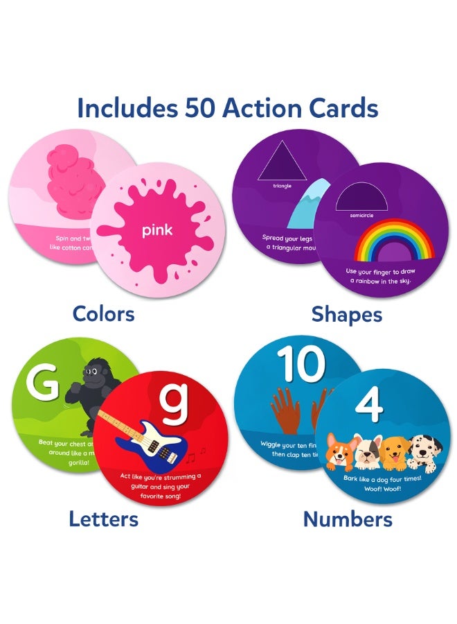 Skillmatics Flash Cards for Toddlers - Jump & Learn Letters, Numbers, Shapes & Colours, Preschool Learning, Travel Toys, Gifts for Kids Ages 2, 3, 4, 5 - Image 2