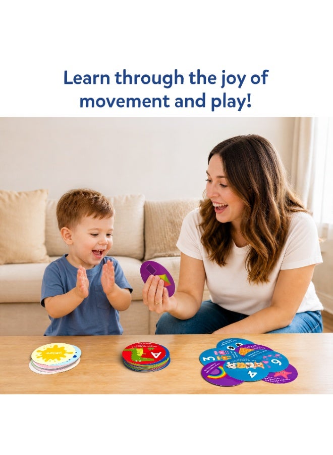 Skillmatics Flash Cards for Toddlers - Jump & Learn Letters, Numbers, Shapes & Colours, Preschool Learning, Travel Toys, Gifts for Kids Ages 2, 3, 4, 5 - Image 4