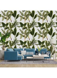 Paper Plane Design Selfadhesive Waterproof Wallpaper For Living Room Bedroom1 Roll (Leaves Pattern)  - Image 2