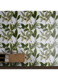 Paper Plane Design Selfadhesive Waterproof Wallpaper For Living Room Bedroom1 Roll (Leaves Pattern)  - Image 4
