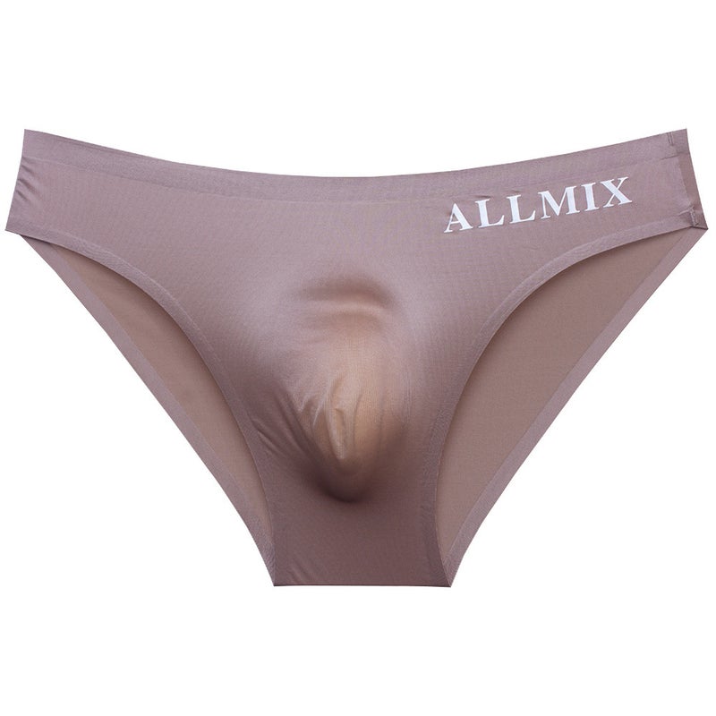 Mens Ice Silk Seamless Briefs Lightweight Breathable Summer White - Image 4