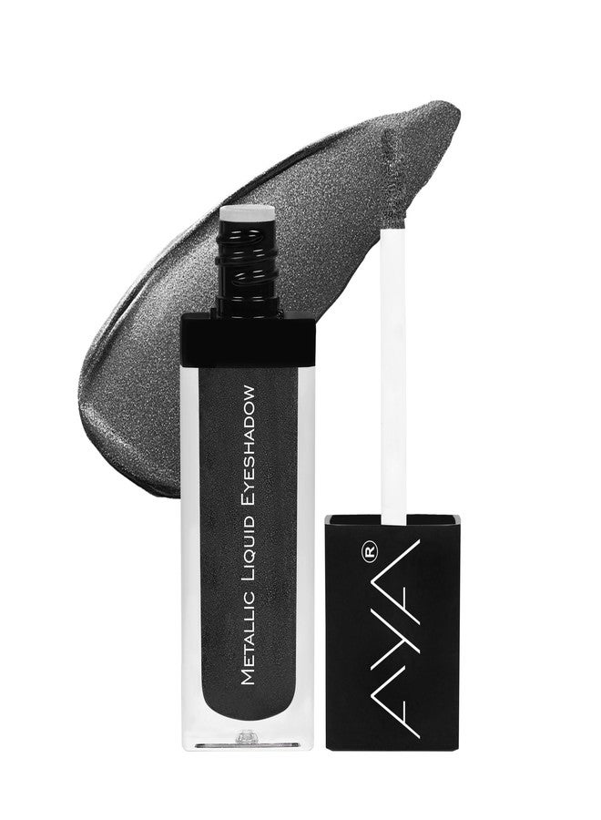 AYA Metallic Liquid Eyeshadow 06 - Smokey | Highly Pigmented Eyeshadow With Radiant Shimmer Finish | Non-Transfer, Insta Dry, Long Wearing Eyeshadow| - Image 1