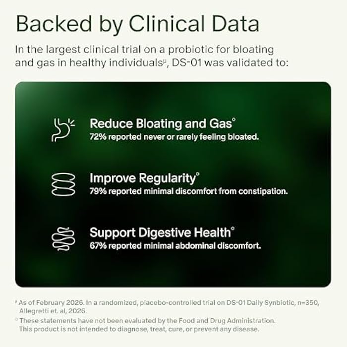 Seed DS-01 Daily Synbiotic - Prebiotic and Probiotic for Women & Men - Digestive Health, Gut Health, Immune Support, Bloating & Constipation Relief - Vegan & Shelf-Stable - 30-Day Starter (60ct) - Image 5