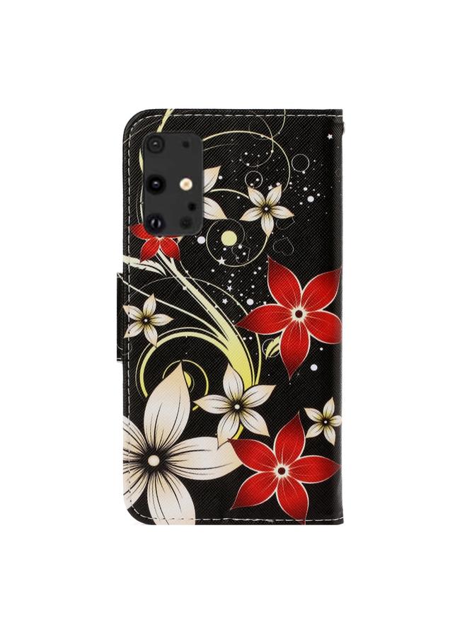 اس-توب جراب لهاتف Galaxy S20+، جراب جلدي من البولي يوريثان برسومات ملونة ثلاثية الأبعاد مع حامل وفتحات للبطاقات ومحفظة - Image 3