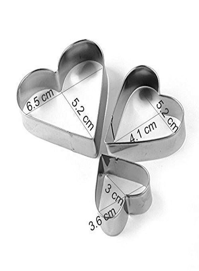 KEXES 12 Pieces Cookie Cutter Set 4 Different Shapes 3 Sizes Stainless Steel Cookie Cutter Stainless Steel Heart Flower Round Star Biscuit Mould Fondant Cutting Cutters Baking Tools for Kitchen - Image 3
