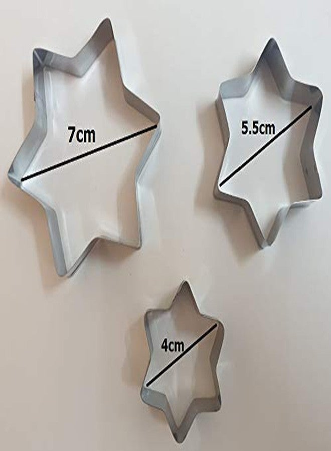 KEXES 12 Pieces Cookie Cutter Set 4 Different Shapes 3 Sizes Stainless Steel Cookie Cutter Stainless Steel Heart Flower Round Star Biscuit Mould Fondant Cutting Cutters Baking Tools for Kitchen - Image 5