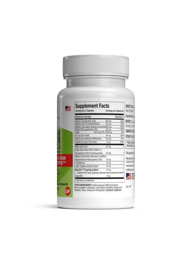 EyeScience - Macular Health Formula - 120 Capsules - Complete Nutritional Supplement for Eye Health - Contains Lutein, Zeaxanthin, Vitamin C, D, E & B6-2-Pack - Image 2