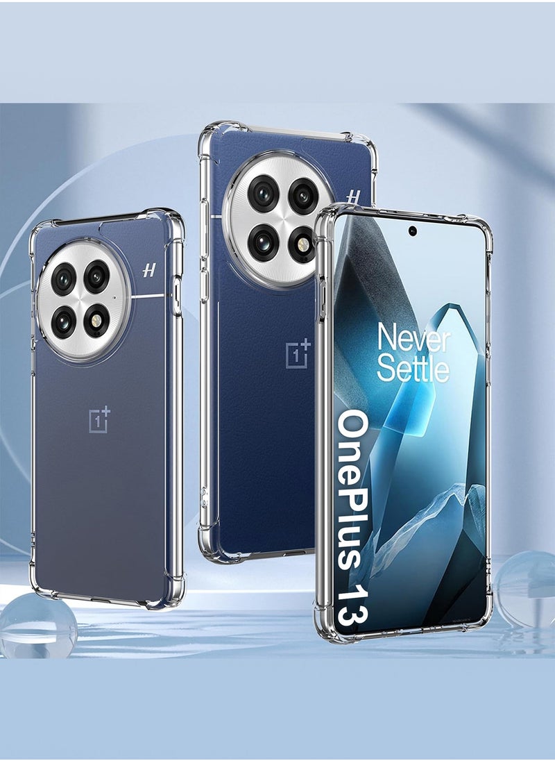 CATANES - (for OnePlus 13) 3Packs, Gorilla TPU Case Cover, Camera and Screen Guard Bumper Design with 2 Shockproof Screen Protectors - Clear - Image 1