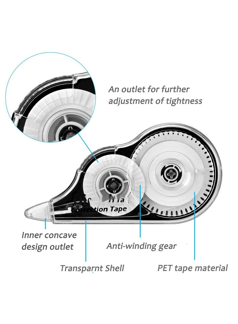 SYOSI Correction Tape,White Out Correction Tape,Easy To Use Applicator for Instant Corrections,10-pack,very suitable for students,office workers,5mm x 8m - Image 2