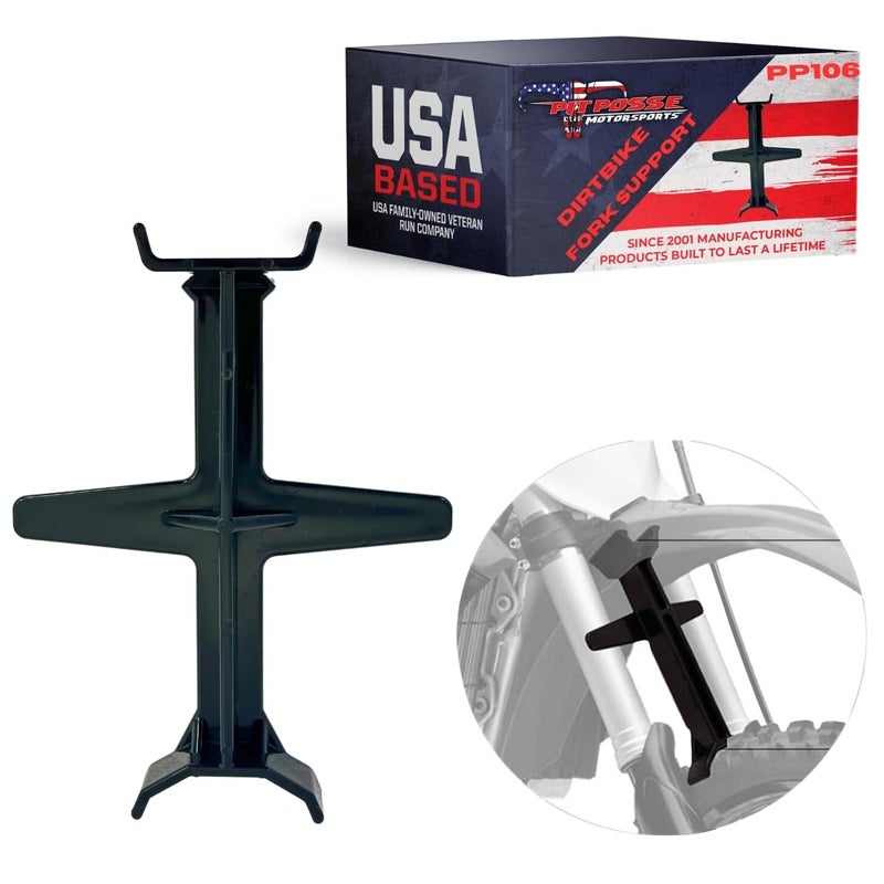 Pit Posse PP106 Motorcycle Dirt Bike Fork Saver Support Guards Suspension Protector Seal Springs Brace Large 105 L Motocross Accessories