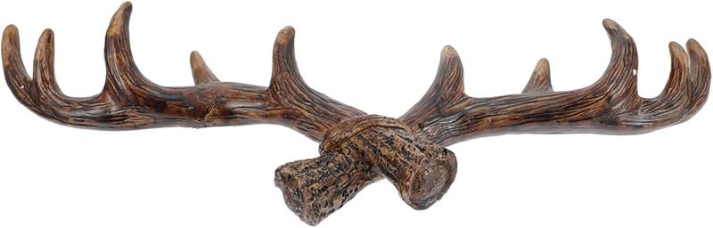 Vintage Antler Design Wall Hook Organizer For Keys Coats Hats Home Office - Image 1