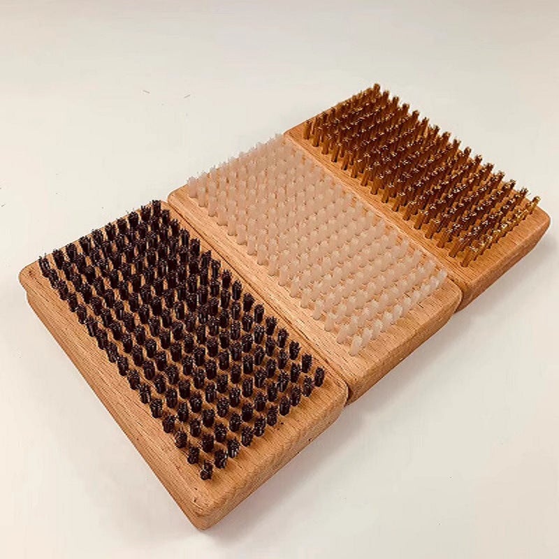 Qsgysy Waxing Polishing Artifact Copper Wire Cleaning Brush Nylon Horsehair Polishing Brush Snowboard Snow Wax Brush Tool Brush - Image 4
