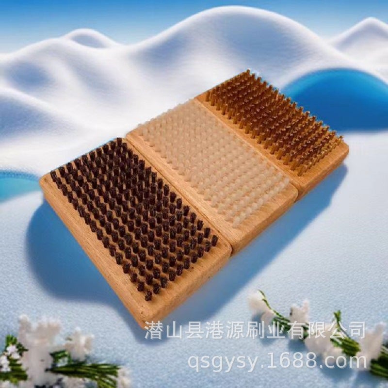 Qsgysy Waxing Polishing Artifact Copper Wire Cleaning Brush Nylon Horsehair Polishing Brush Snowboard Snow Wax Brush Tool Brush - Image 3