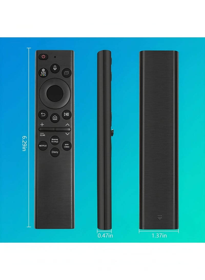 فليفيو جهاز تحكم عن بعد صوتي بديل لتلفزيون سامسونج الذكي (بدون طاقة شمسية)، متوافق مع معظم أجهزة تلفزيون سامسونج كريستال UHD QLED الإطار QLED 4K 8K الذكية من 2018 إلى 2022 (BN59-01385A/BN59-01385B) - Image 5