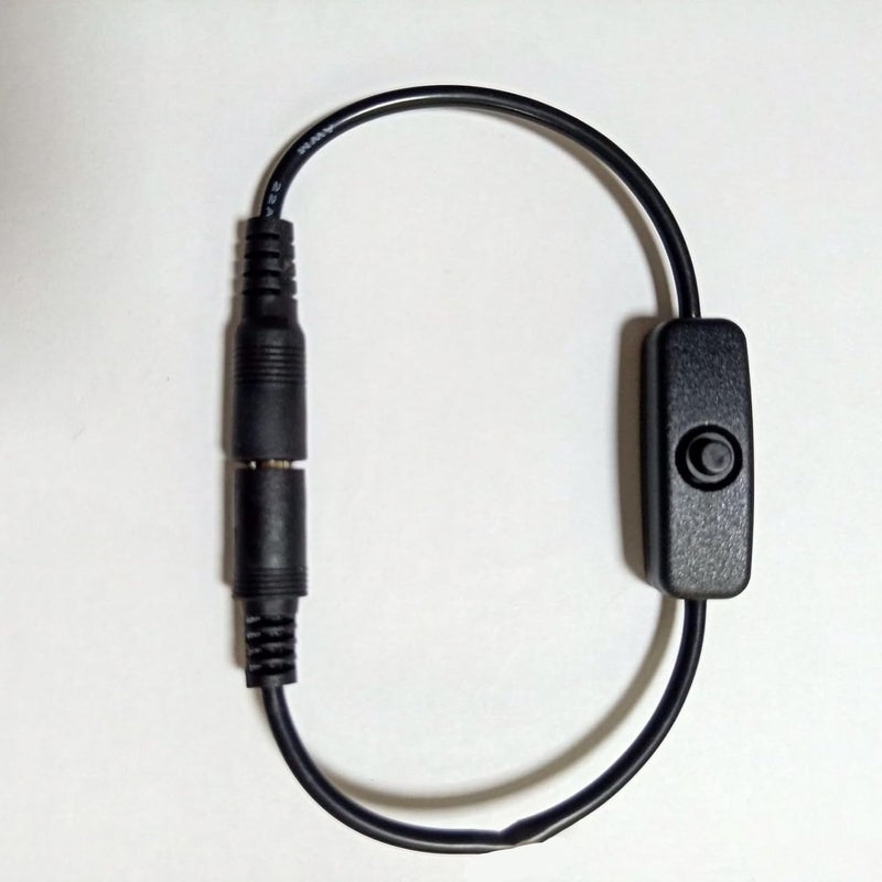 كابل تمديد طاقة DC5521 مع مفتاح تحويل 5.5x2.1mm لأضواء الشرائط ال LED وكاميرات المراقبة - Image 4
