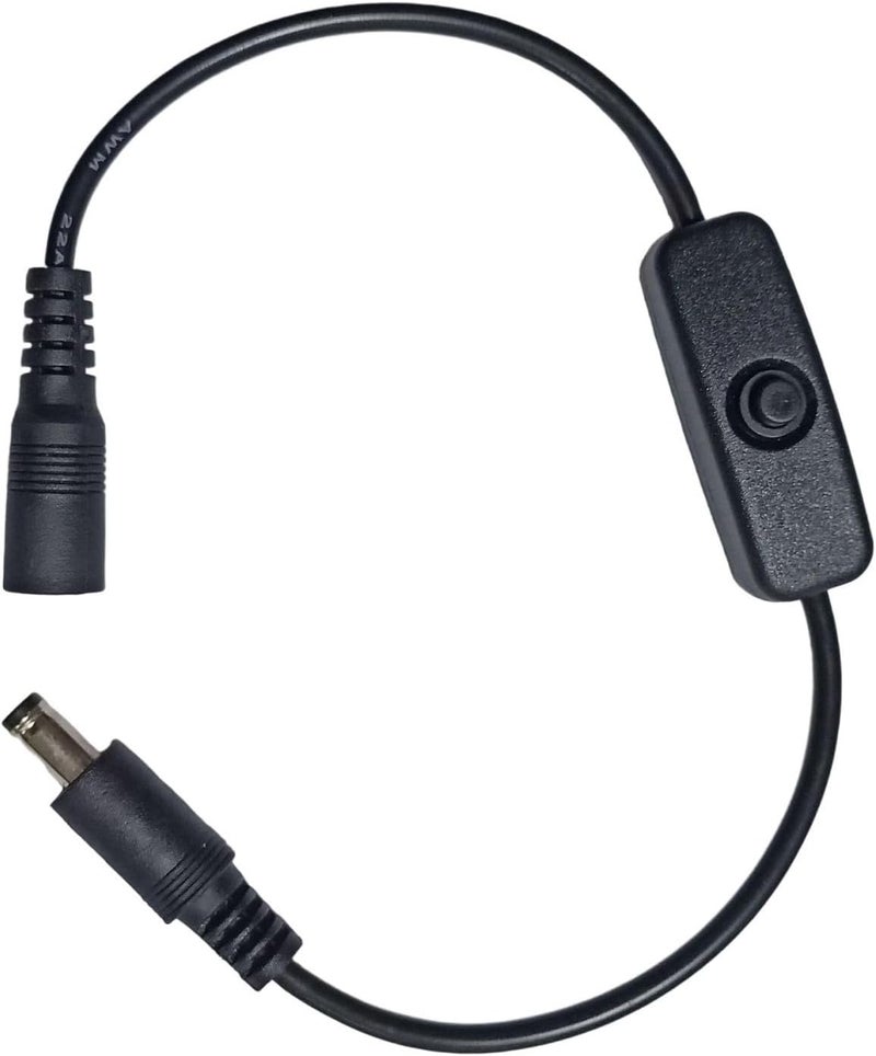 كابل تمديد طاقة DC5521 مع مفتاح تحويل 5.5x2.1mm لأضواء الشرائط ال LED وكاميرات المراقبة - Image 5