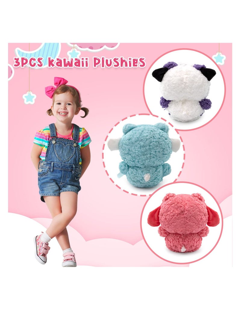SYOSI 8" Plush Toy, 3 Pcs Plushies Stuffed Animal Doll, Cute Cartoon Anime Plush Gift for Girls Teens Fans Birthday Decoration - Image 3