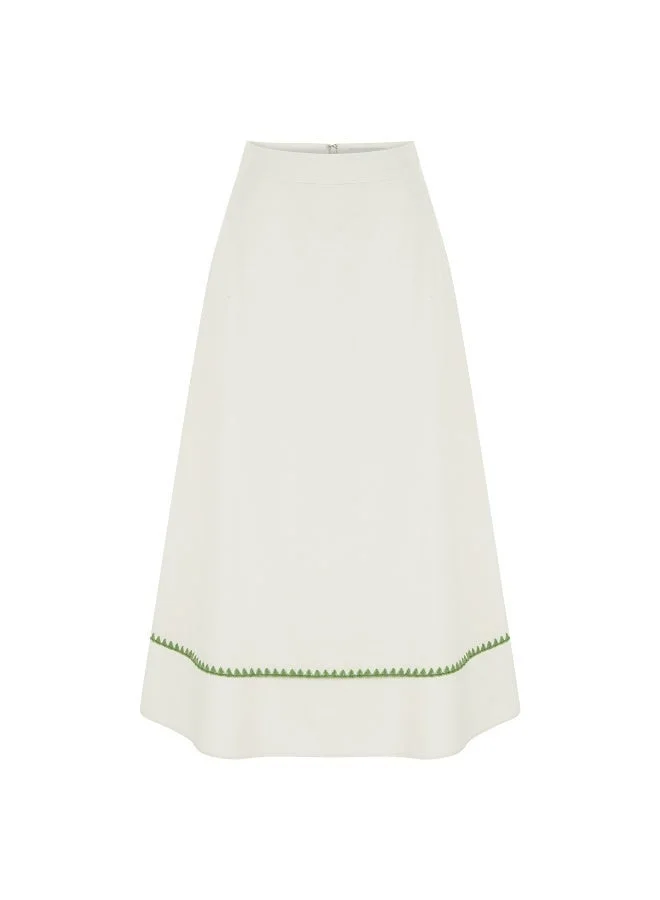 Ipekyol  Flared Fit Embroidered Skirt for Women | Best Price UAE