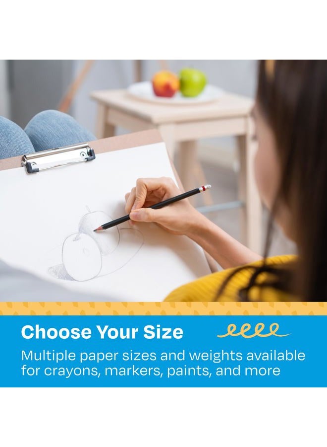 Sax Sulphite Drawing Paper, 90 lb, 9 x 12 Inches, Extra-White, Pack of 500-206321 - Image 5