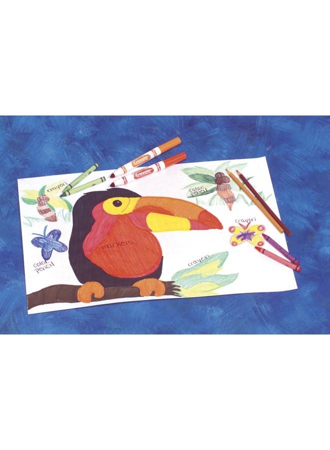 Sax Sulphite Drawing Paper, 90 lb, 9 x 12 Inches, Extra-White, Pack of 500-206321 - Image 2