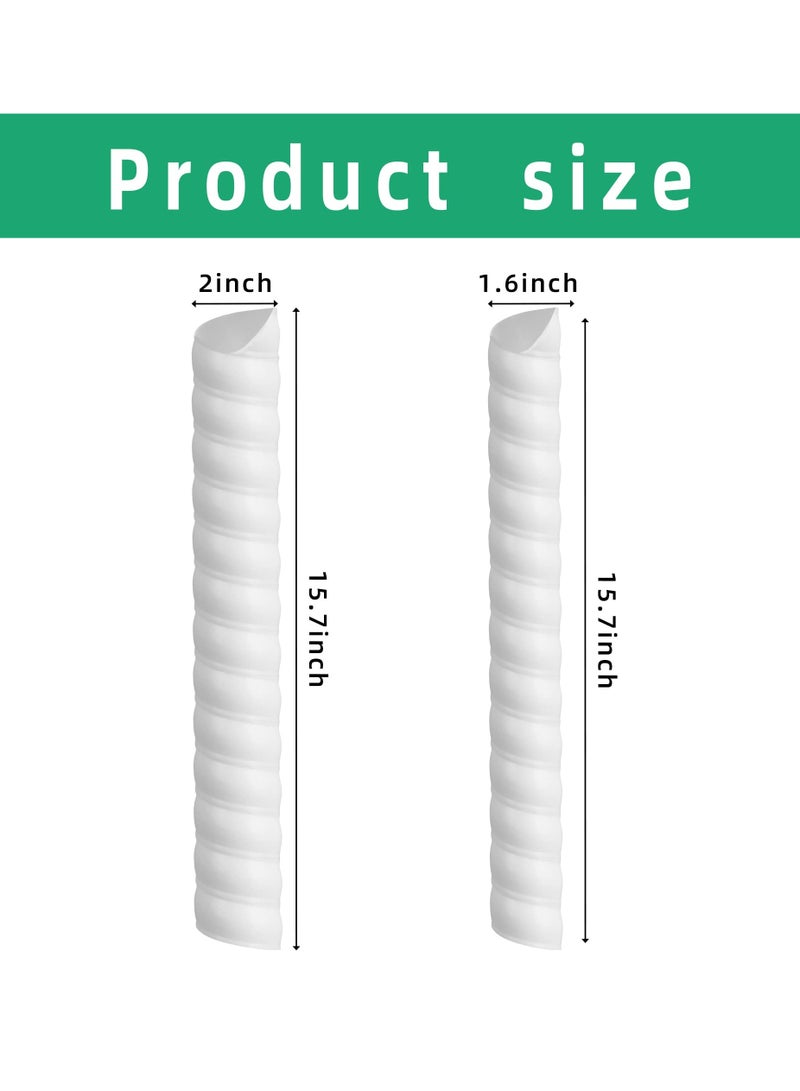 Generic 2 Piece Plastic Spiral Tree Trunk Protector To Protect Saplings Plants From Deer Rabbit Cats Rodents Mowers  - Image 2