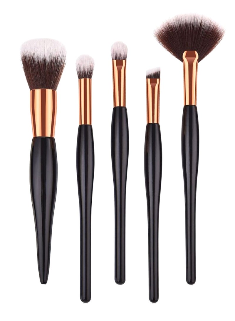 5-Piece Makeup Brush Set Multicolour - Image 2