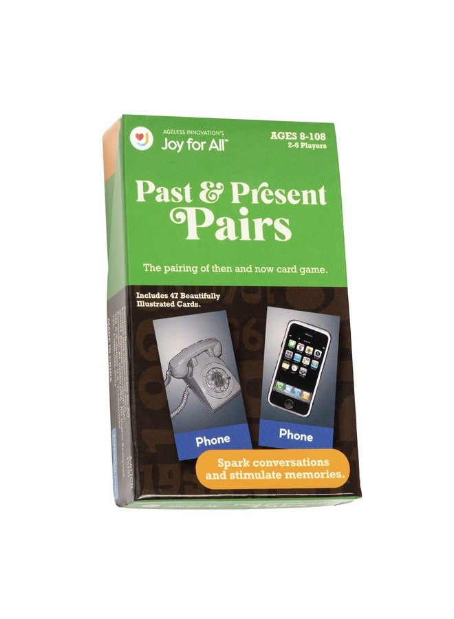 Joy for All Past & Present Pairs - Fun Family Card Games for Seniors, Their Families and Care Partners - Compare Today and Yesterday's Stories for Game Night - Image 1