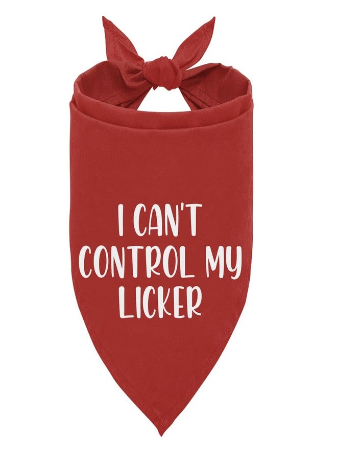 ZPPRJF I Can’t Control My Licker Dog Bandana, Sloppy Kisses Bandana, Slobbery Dog, Funny Cute Pet Triangle Scarf, Pet Scarf Accessories for Small Medium Dogs Cats Photo Prop - Image 1