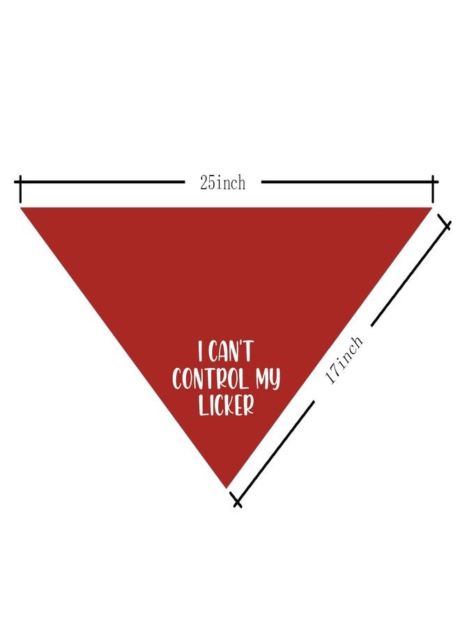 ZPPRJF I Can’t Control My Licker Dog Bandana, Sloppy Kisses Bandana, Slobbery Dog, Funny Cute Pet Triangle Scarf, Pet Scarf Accessories for Small Medium Dogs Cats Photo Prop - Image 4