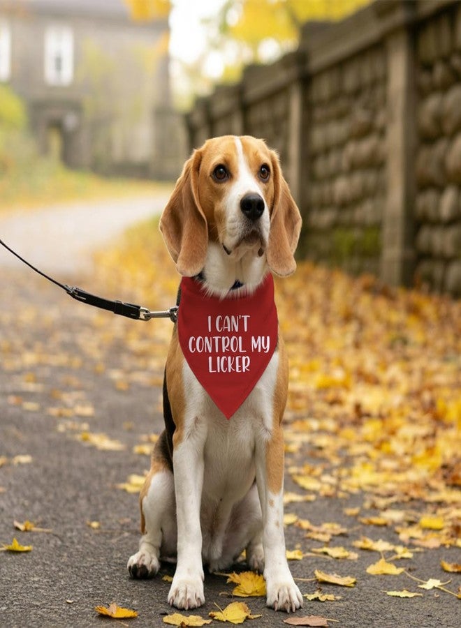 ZPPRJF I Can’t Control My Licker Dog Bandana, Sloppy Kisses Bandana, Slobbery Dog, Funny Cute Pet Triangle Scarf, Pet Scarf Accessories for Small Medium Dogs Cats Photo Prop - Image 5