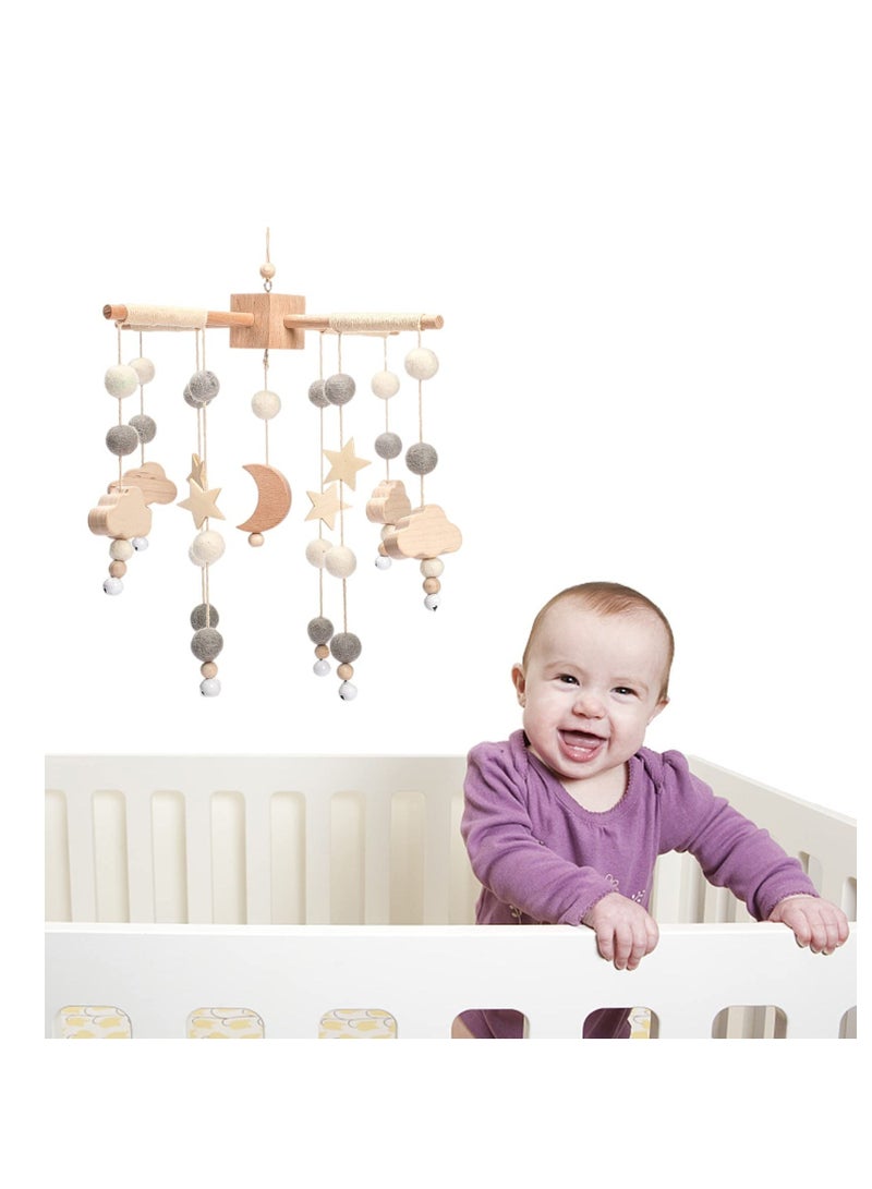Baby Mobile for Crib | Nursery Star Moon Boys and Girls Boho Decor Shower Set Infant Bedroom Hanging Decoration - Image 3