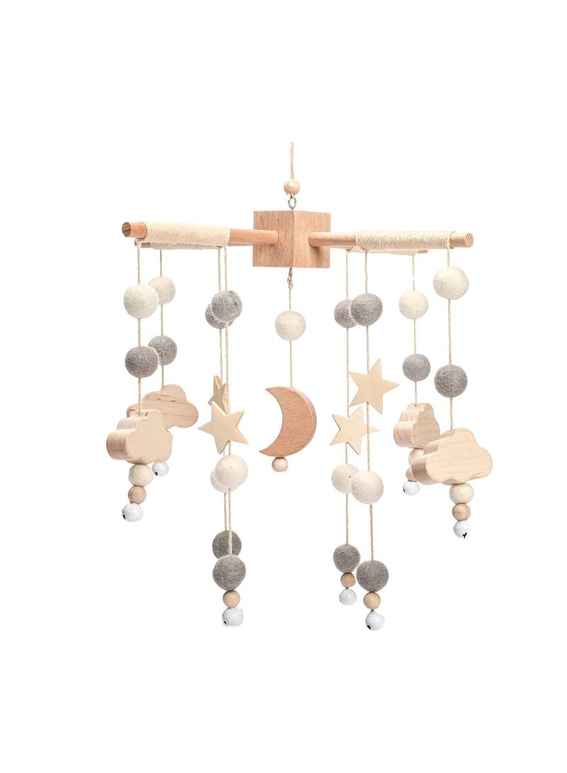 Baby Mobile for Crib | Nursery Star Moon Boys and Girls Boho Decor Shower Set Infant Bedroom Hanging Decoration - Image 1