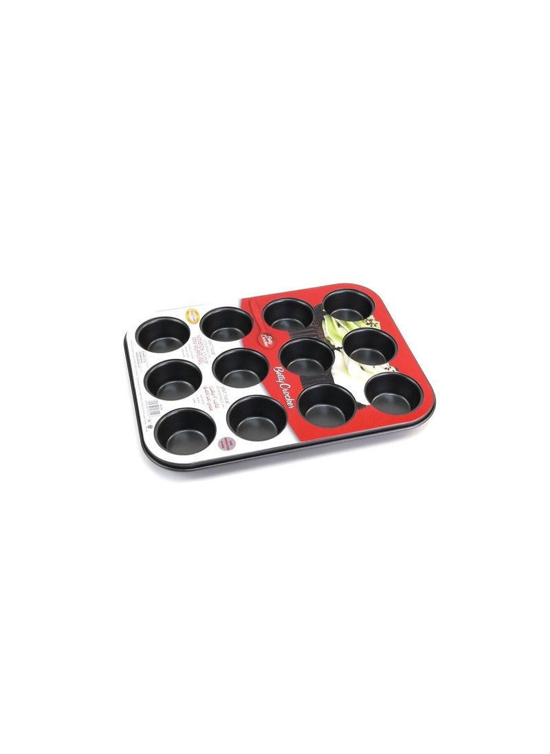 Betty Crocker - Betty Crocker 12cup Muffin Pan 25.5x19.5cm - Image 1