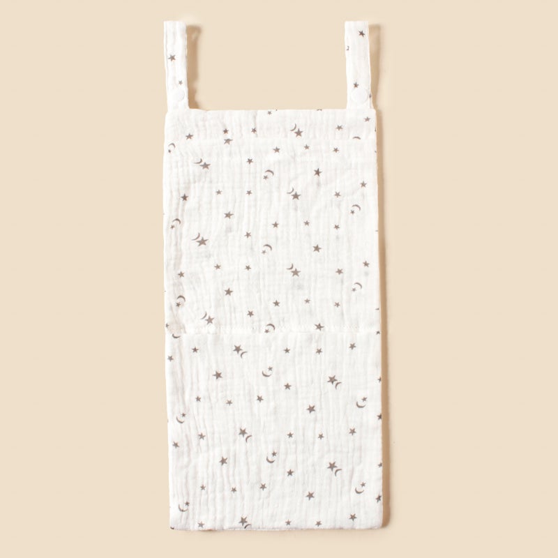 Baby Cotton Bedside Hanging Bag Double Crepe Baby Toy Diaper Storage Bag Children'S Multifunctional Storage Bag - Image 5