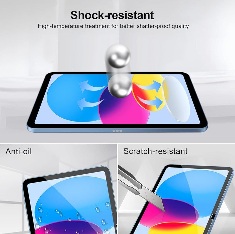 و��قي شاشة لجهاز iPad Pro 13 بوصة 2025/2024 [الجيل الثامن/السابع، M5/M4]، iPad Air 13 بوصة 2025/2024 [الجيل السابع/السادس، M3/M2] زجاج مقسى 9H [متوافق مع Face ID وقلم Apple] متوافق مع الحافظة - Image 3