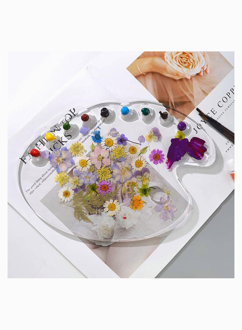 Y&D Palette Mould, Silicone Resin Mould for Paint Palette, Artist Tray Geometric Coaster Making Resin, Cups Mats, Jewelry Holder, Home Decoration  - Image 5