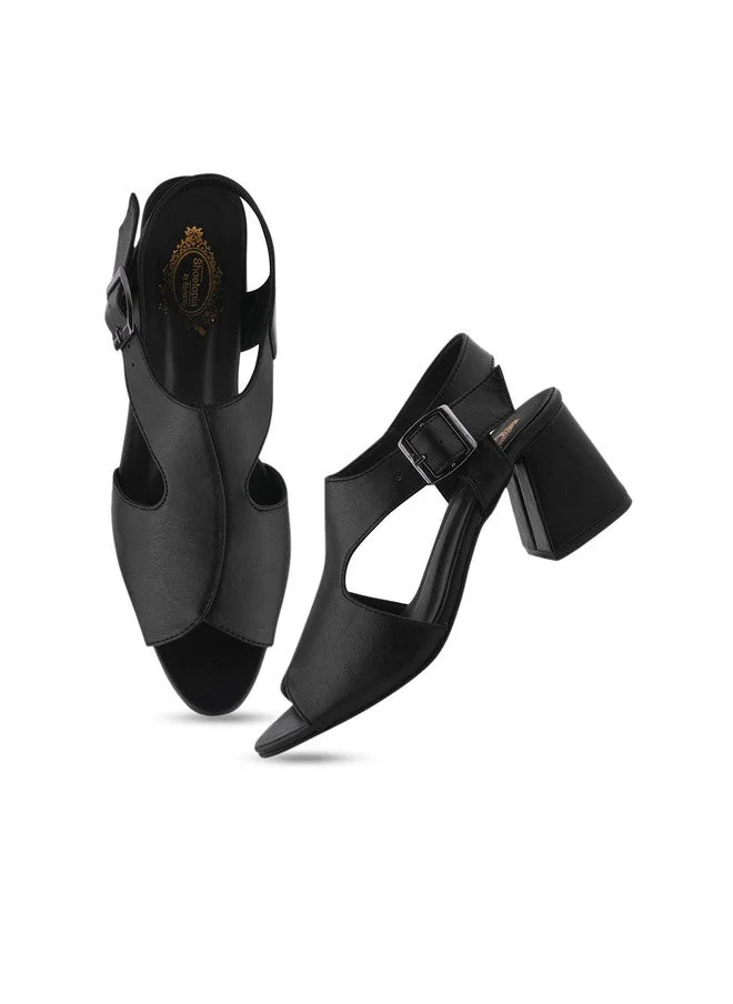 شوتوبيا Shoetopia Girls Block Pumps with Buckles