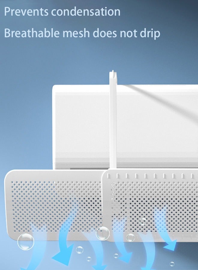 CozyNest 3-In-1 Adjustable Air-Conditioning Deflector Universal Air-Conditioning Bracket With Manual Wind Control For Wall-Mounted Air-Conditioning Units Anti-Cold-Air Blocking Device Suitable For Most Air-Conditioning Units - Image 3