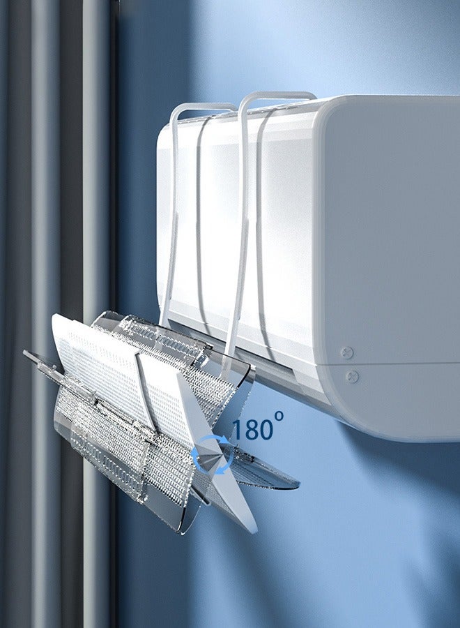 CozyNest 3-In-1 Adjustable Air-Conditioning Deflector Universal Air-Conditioning Bracket With Manual Wind Control For Wall-Mounted Air-Conditioning Units Anti-Cold-Air Blocking Device Suitable For Most Air-Conditioning Units - Image 4