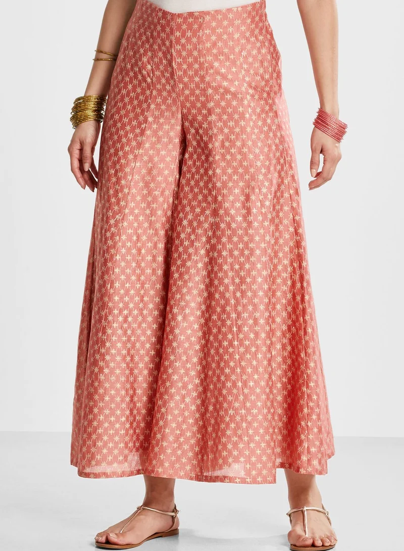 Fabindia Silk Tunic Sharara Set
