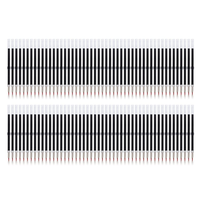 PASISIBICK 100 Pieces Plastic Beadable Pen Refills, 2.44 inch/6.2 cm Black Ink Smooth Writing Pen Refills for Bead Pens DIY PPL Gift(Pack of 100) - Image 3