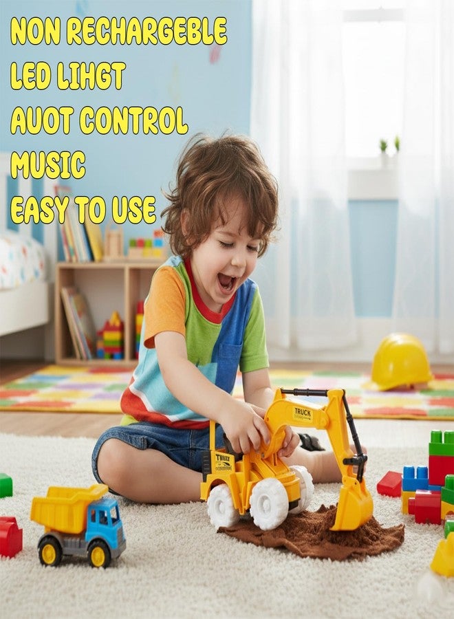 أطفال ماستي درايف يلعبون بجرافة JCB لاكتشاف ألعاب مخفية في الرمل | شاحنات وسيارات ورافعات برودر والمزيد! (أصفر، 8031) - Image 4