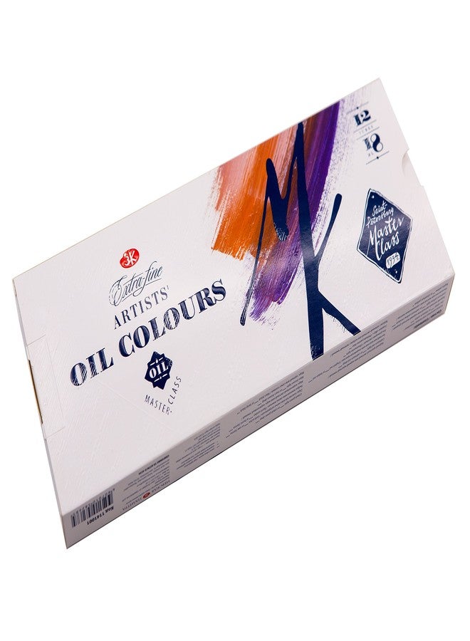 Master Class Extra Fine Professional Artist Grade Oil Paint Set - 12 Tubes (18 ml Each) Vibrant Pigments, Buttery Consistency Ideal for Beginners and Professionals by Nevskaya Palitra - Image 2