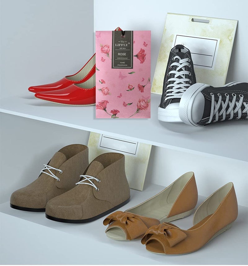 Liffly 13 Scents Scented Sachets For Drawers And Closets 14 Packs Lavender Rose Jasmine Ocean Vanilla Sandalwood Fresh Linen Cherry Blossoms Lilac Eucalyptus Peppermint Lemongrass Peony Gift Box - Image 5