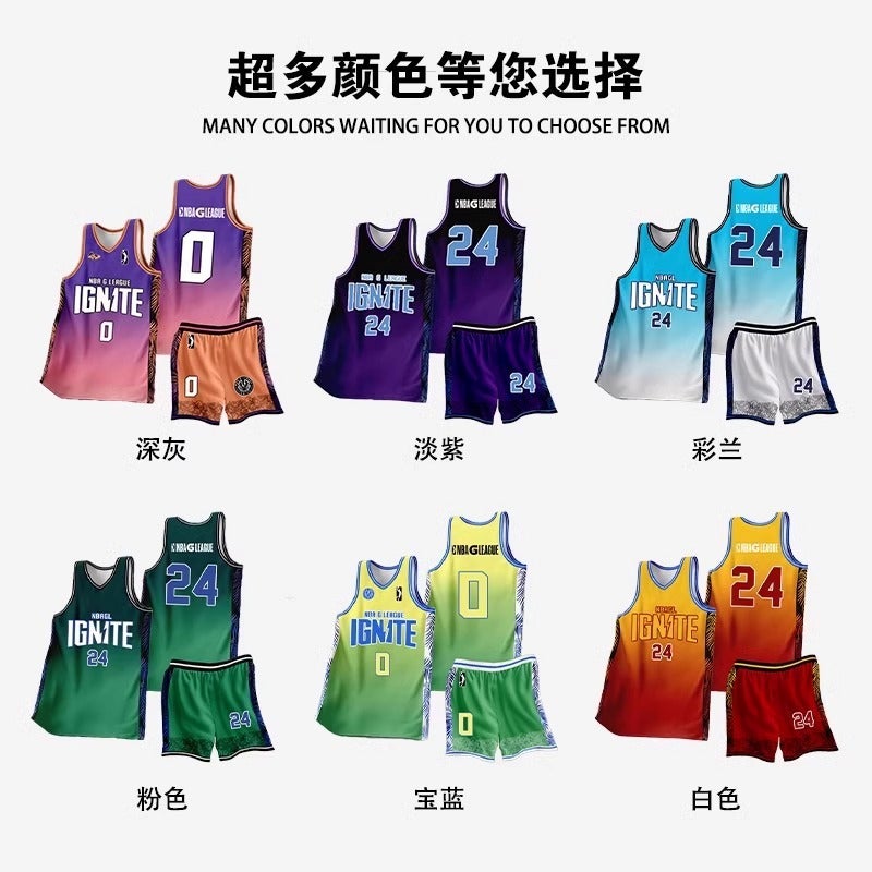 New G League Jersey Basketball Uniform Quick-Drying Student Game American Suit Men'S Basketball Uniform Printing - Image 5